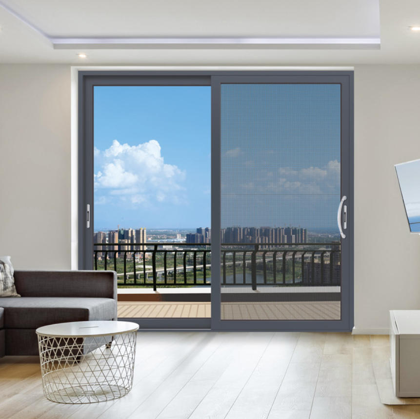 莫兰迪尼120-70三轨带纱推拉门